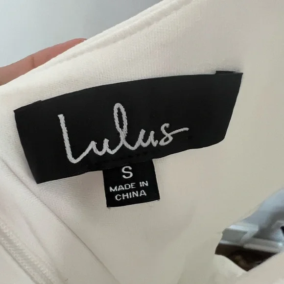 Lulu’s White Cut-out Bodycon Dress | Size Small - Picture 4 of 4